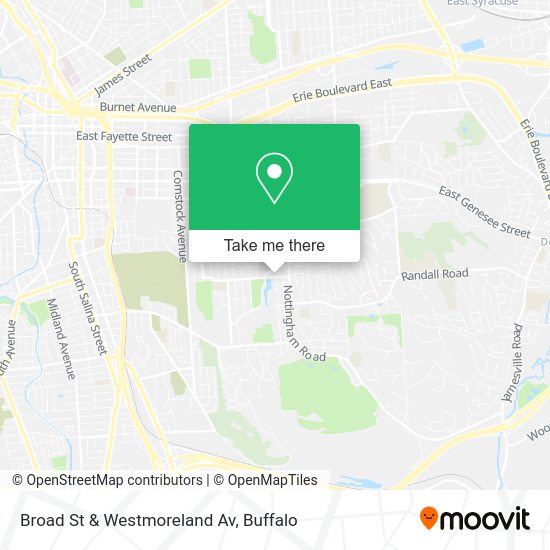 Broad St & Westmoreland Av map