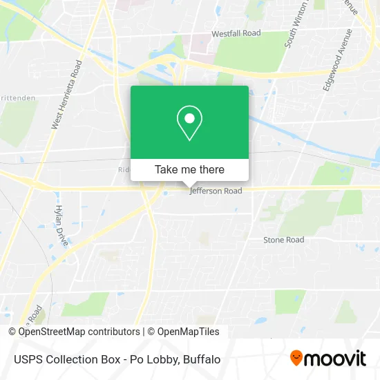 Mapa de USPS Collection Box - Po Lobby