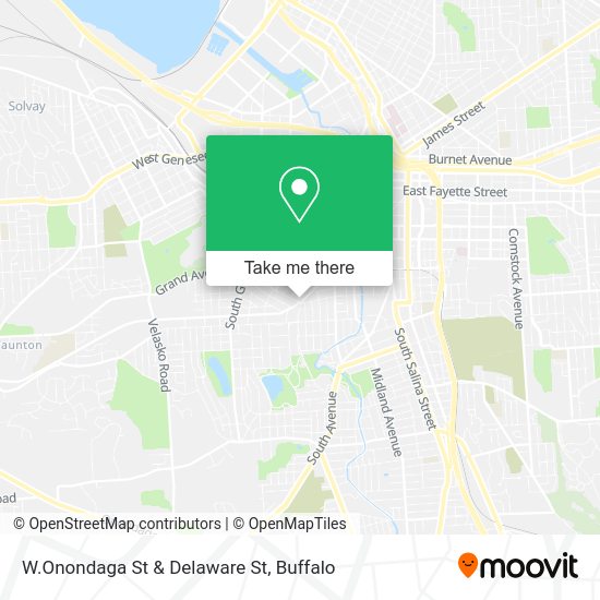 W.Onondaga St & Delaware St map
