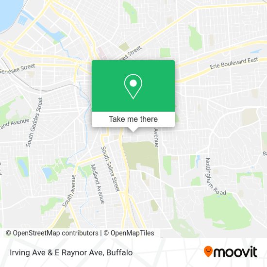 Irving Ave & E Raynor Ave map