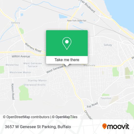 3657 W Genesee St Parking map