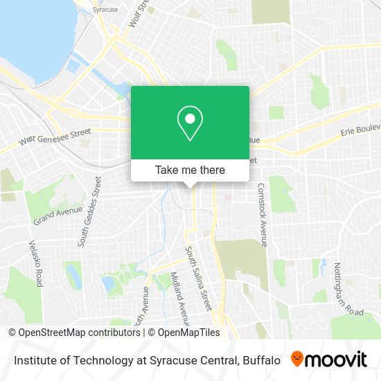 Mapa de Institute of Technology at Syracuse Central