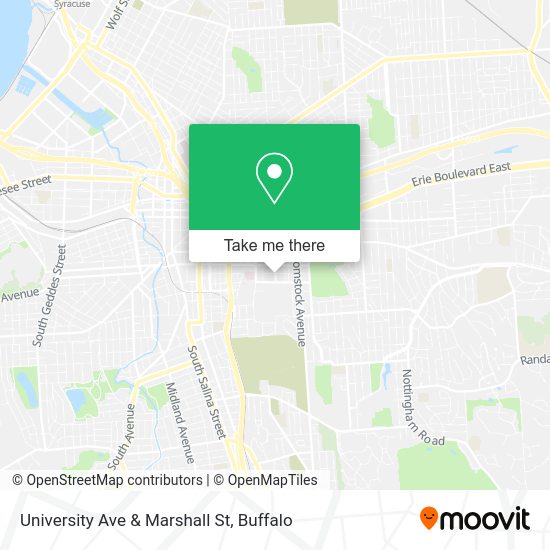 Mapa de University Ave & Marshall St