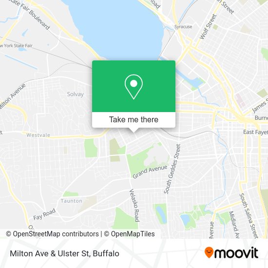 Milton Ave & Ulster St map