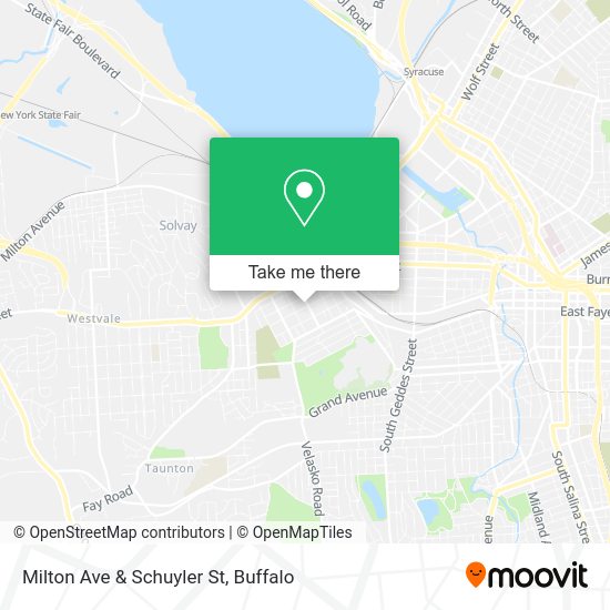 Milton Ave & Schuyler St map