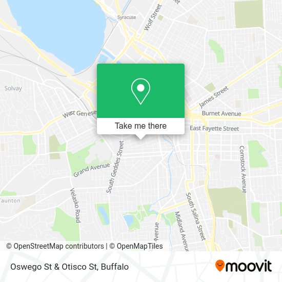 Oswego St & Otisco St map