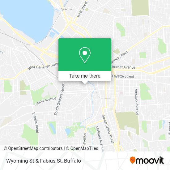 Wyoming St & Fabius St map