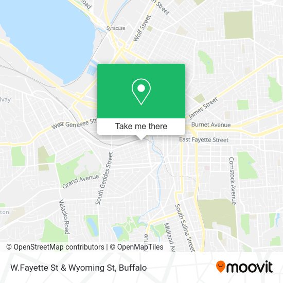 W.Fayette St & Wyoming St map