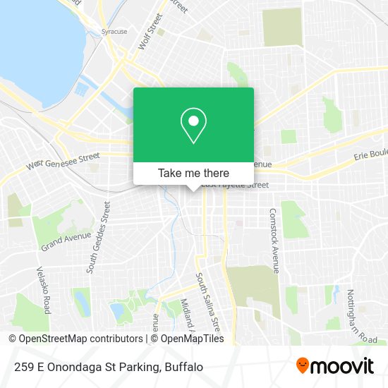 259 E Onondaga St Parking map