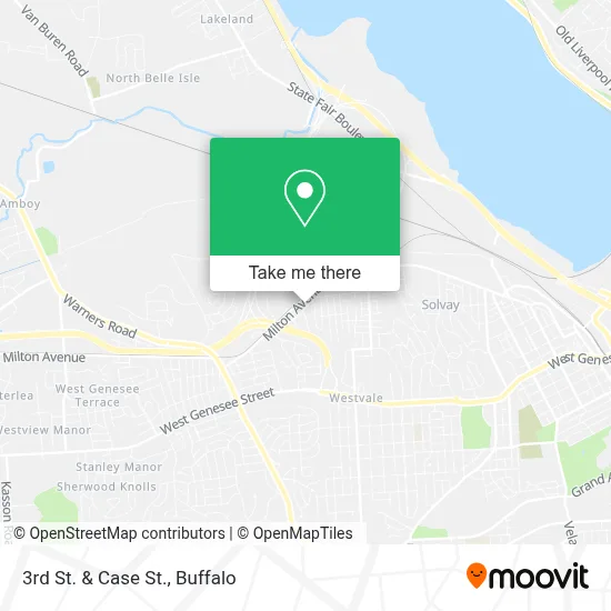 3rd St. & Case St. map