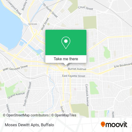 Moses Dewitt Apts map