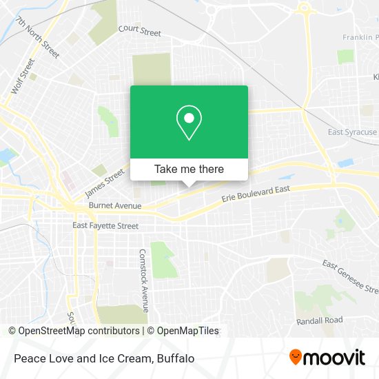Peace Love and Ice Cream map
