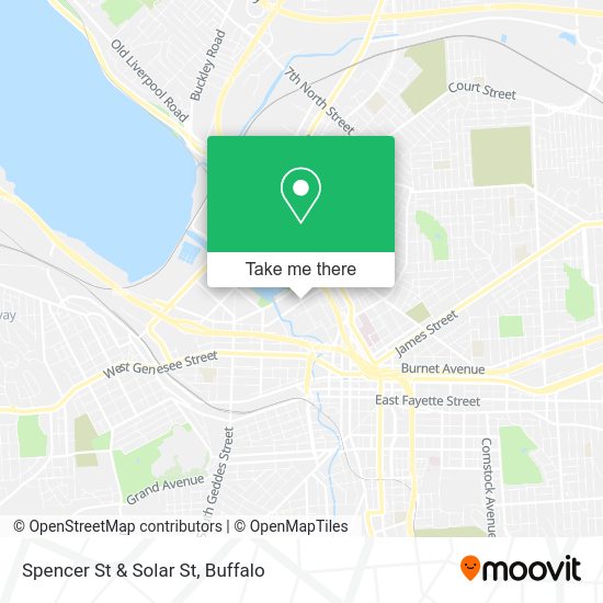 Spencer St & Solar St map