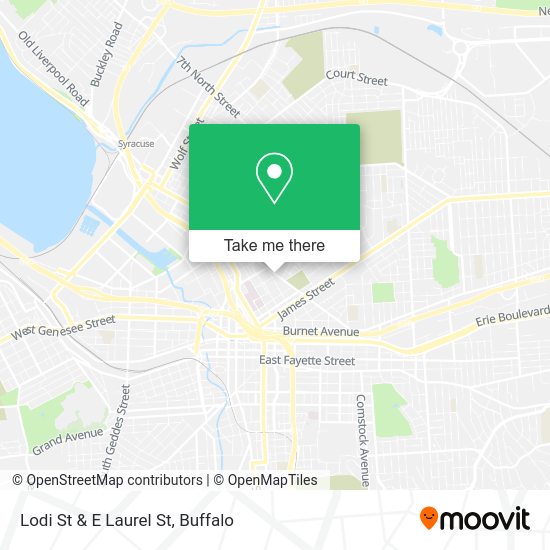 Lodi St & E Laurel St map