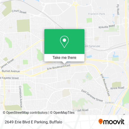 Mapa de 2649 Erie Blvd E Parking