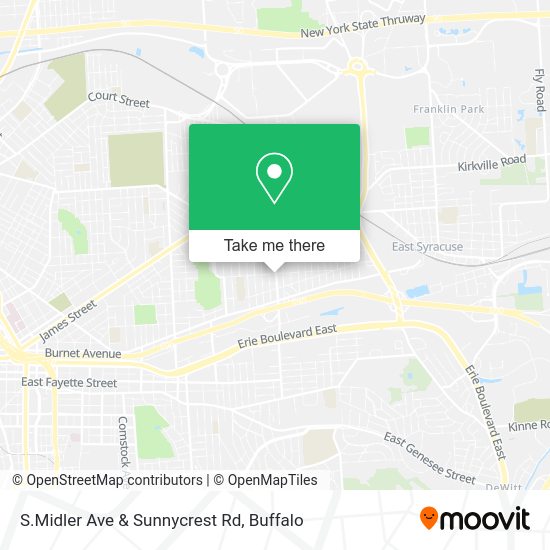 S.Midler Ave & Sunnycrest Rd map