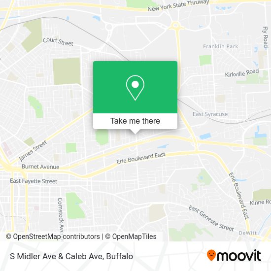 S Midler Ave & Caleb Ave map