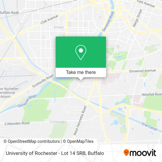 Mapa de University of Rochester - Lot 14 SRB
