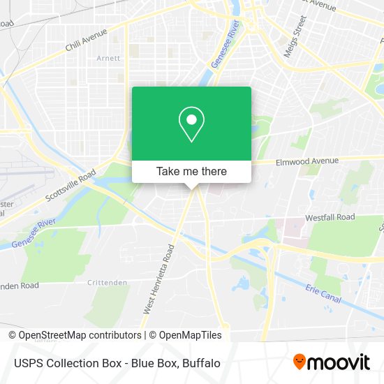 USPS Collection Box - Blue Box map