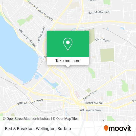 Bed & Breakfast Wellington map