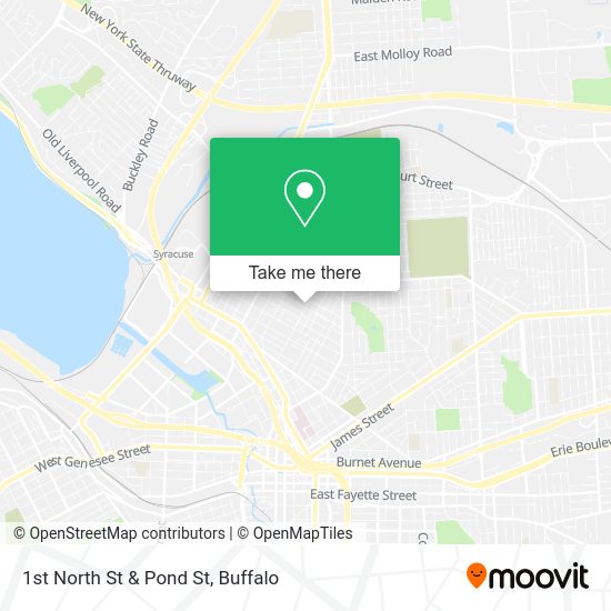 1st North St & Pond St map