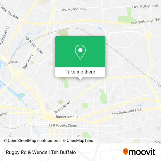 Rugby Rd & Wendell Ter map
