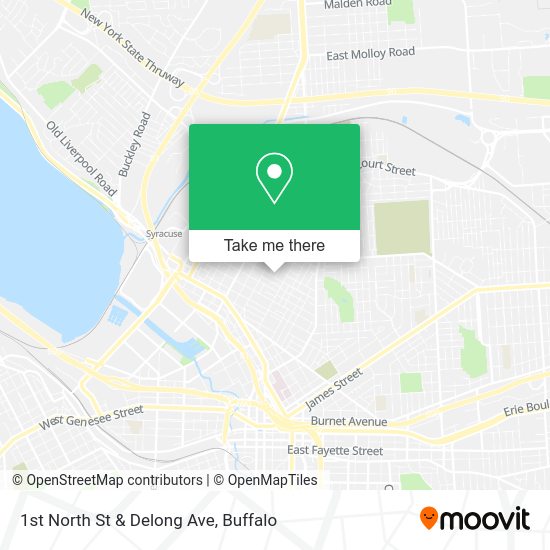 1st North St & Delong Ave map