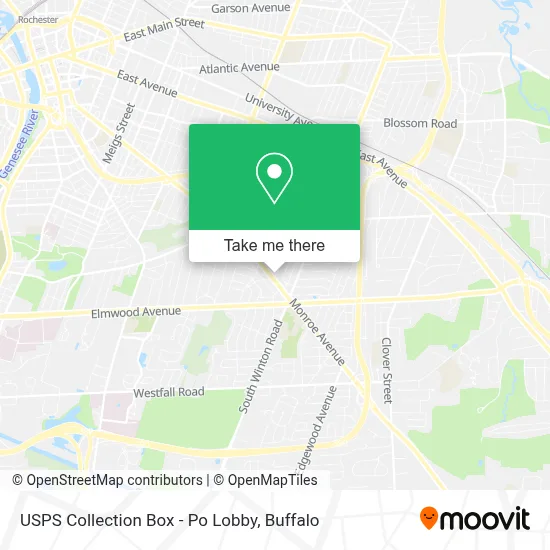 USPS Collection Box - Po Lobby map