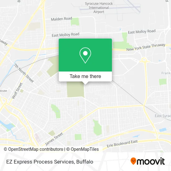 EZ Express Process Services map