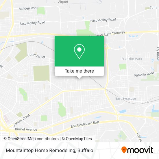 Mountaintop Home Remodeling map