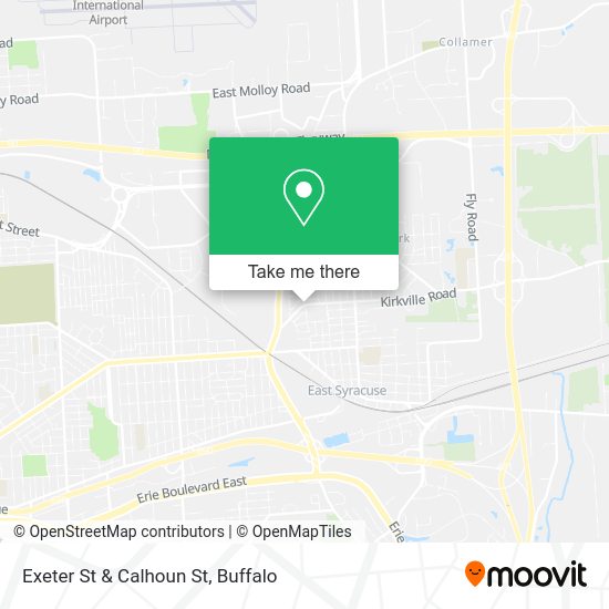 Mapa de Exeter St & Calhoun St