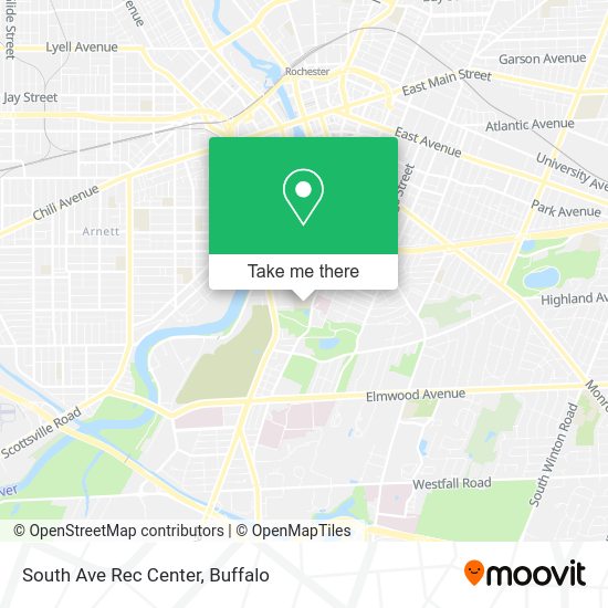 Mapa de South Ave Rec Center