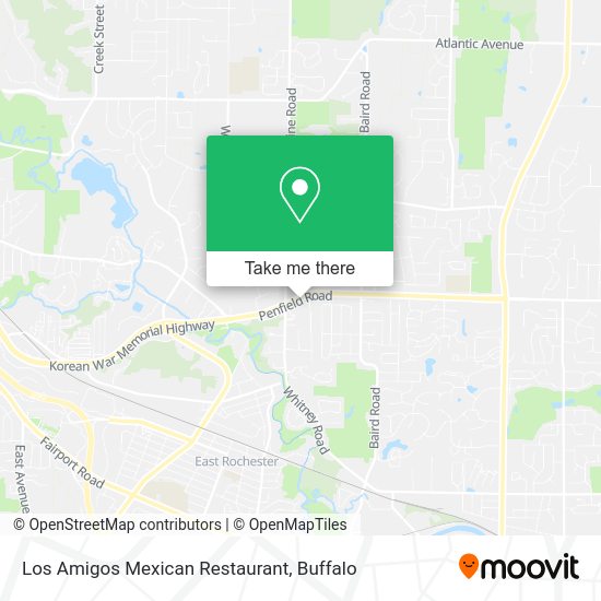 Mapa de Los Amigos Mexican Restaurant