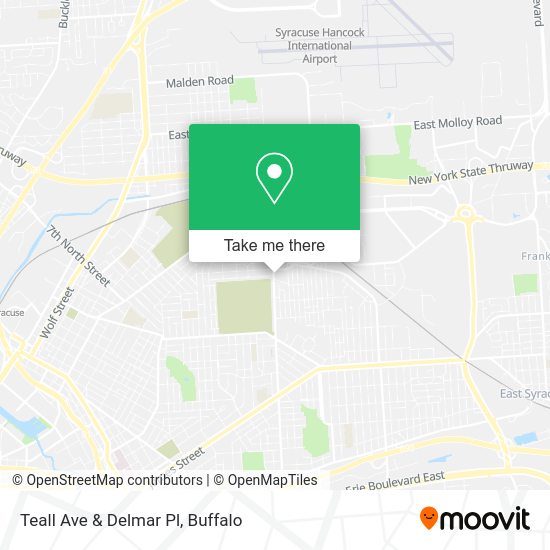 Teall Ave & Delmar Pl map