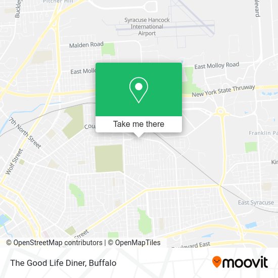 The Good Life Diner map