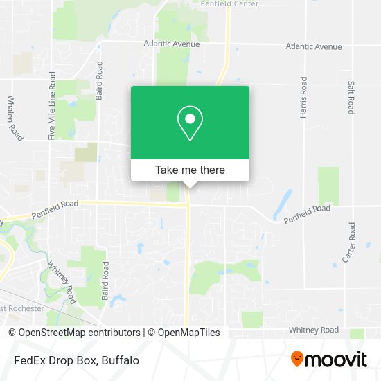 Mapa de FedEx Drop Box