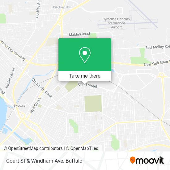 Court St & Windham Ave map