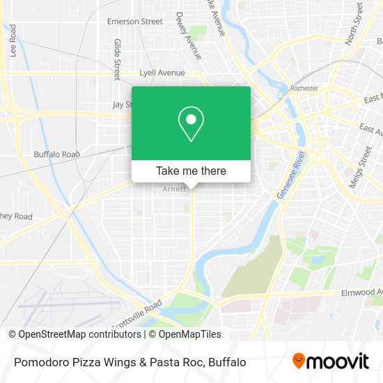 Pomodoro Pizza Wings & Pasta Roc map