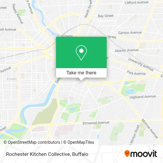 Rochester Kitchen Collective map