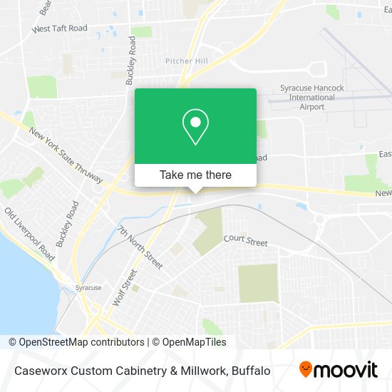 Mapa de Caseworx Custom Cabinetry & Millwork