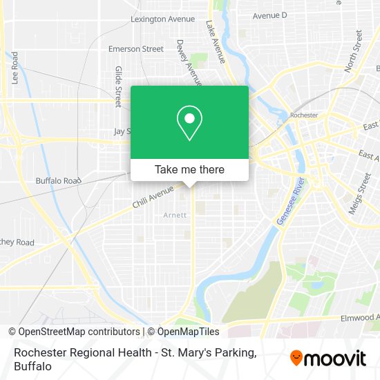 Mapa de Rochester Regional Health - St. Mary's Parking