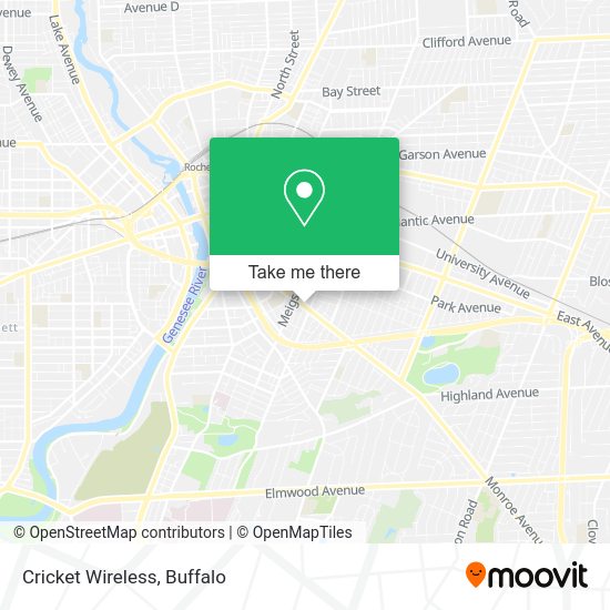 Mapa de Cricket Wireless