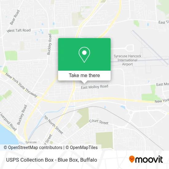 USPS Collection Box - Blue Box map