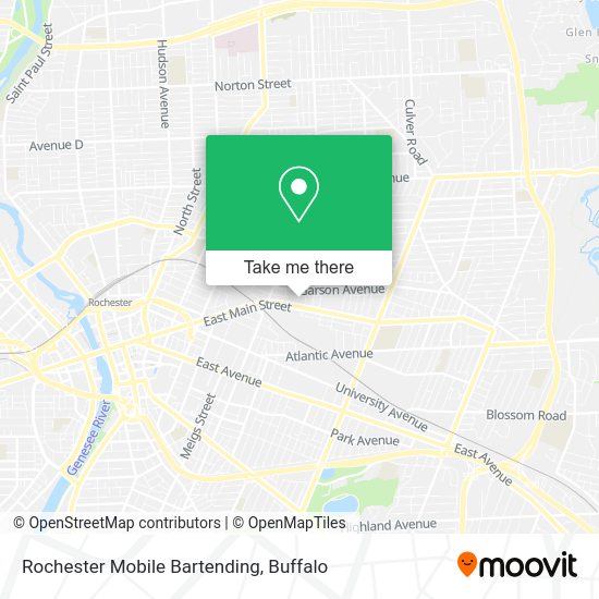 Mapa de Rochester Mobile Bartending