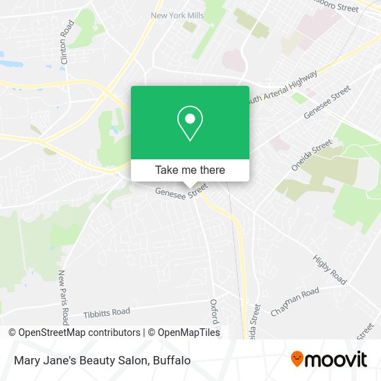 Mary Jane's Beauty Salon map