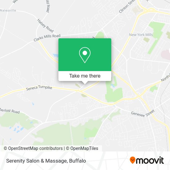 Serenity Salon & Massage map