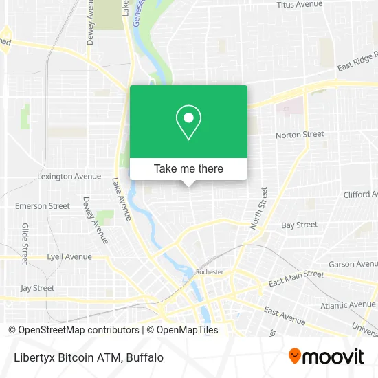 Mapa de Libertyx Bitcoin ATM