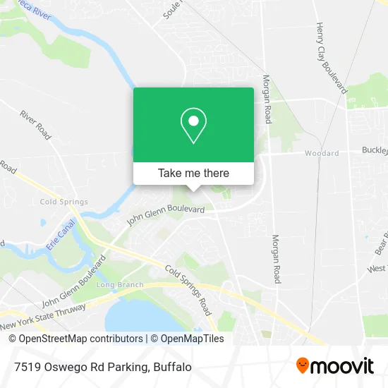 7519 Oswego Rd Parking map