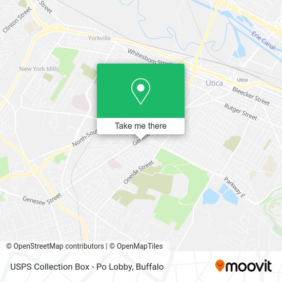 Mapa de USPS Collection Box - Po Lobby