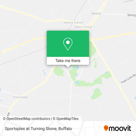 Sportsplex at Turning Stone map